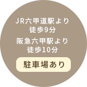 六甲道駅より徒歩9分・駐車場あり